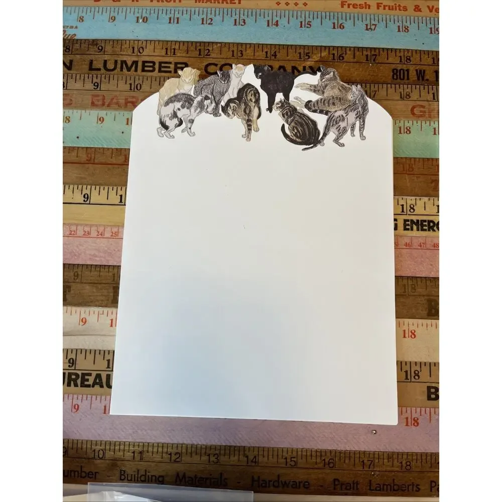 Les Chats Steinlen Cats Die-Cut Stationery‎ Envelopes Stickers Boston Museum Art